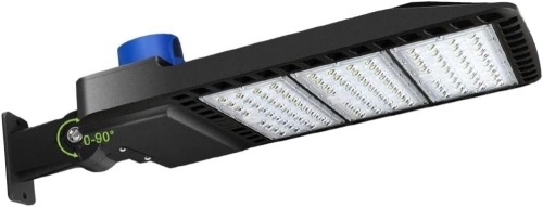 LEDMO 300W LED Parking Lot Lights with Adjustable Arm Mount Dusk-to-Dawn Photocell Sensor Outdoor Commercial Area Lighting 36000LM 5000K IP65 LED Street Flood Security Light for Shop|Yard|Roadways  - Lot 432