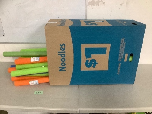Box of misc. pool noodles - Lot 6777