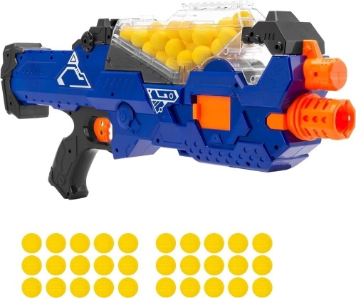 Best Choice Products Kids Motorized Soft Foam Ball Thrower, Electric Toy Pretend Battle Set for Children, Family w/Automatic Hopper Feeder, 20 Balls, Long Range - Multicolor - Lot 6862