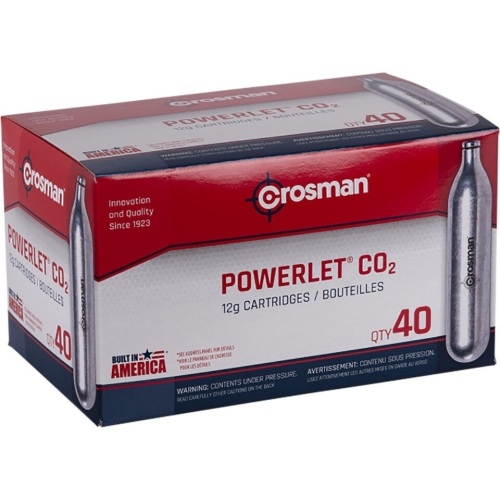 Crosman Powerlet CO2 Cartridges 40 pk - Lot 4729