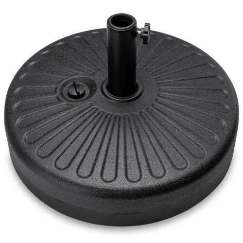 Plastic Patio Umbrella Base Pole Holder Accessory w/ Adjustable Knob - Lot 6992