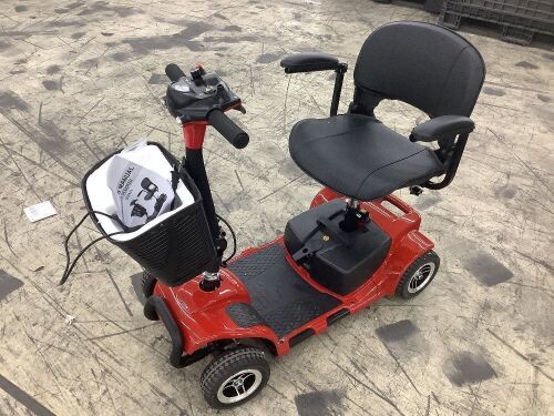 4 Wheel Electric Mobility Scooter - Horn Button Broken Off, Scratch & Dent  - Lot 72