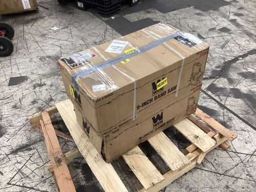 Lot of (2) WEN BA3959 2.8-Amp 9-Inch Benchtop Band Saw - Uninspected, Open Box  - Lot 257
