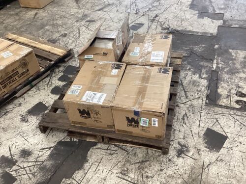 Lot of (4) WEN 4208T 2.3-Amp 8-Inch 5-Speed Cast Iron Benchtop Drill Press - Open Box, Uninspected - Lot 643