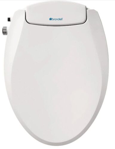 Brondell Ecoseat Non-Electric Elongated White Bidet Seat with Adjustable Pressure - Lot 697