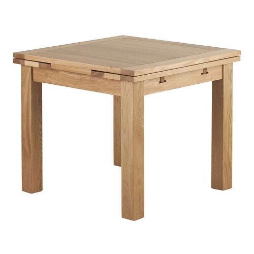 Natural Solid Oak 3' x 3' Extendable Dining Table - Lot 27