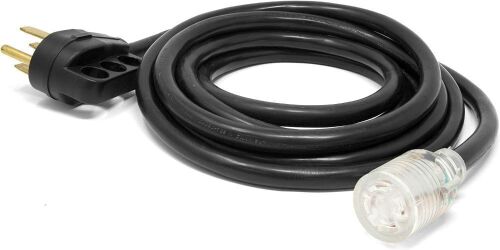 WEN PC5030 15 ft. 10-Gauge Transfer-Switch-Ready Generator Adapter Extension Cord with Light-Up Plug  - Lot 575