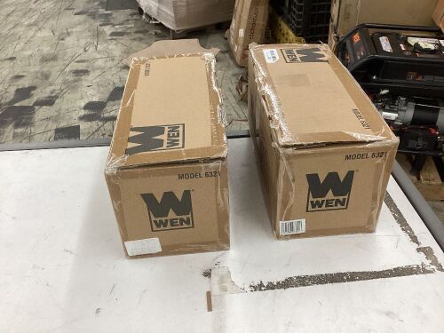 Lot of (2) WEN 6321 3 x 21-Inch Belt Sander - Uninspected, Open Box  - Lot 572