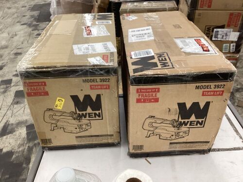 Lot of (2) WEN 3922 16-inch Variable Speed Scroll Saw with Easy-Access Blade Changes - Uninspected, Open Box  - Lot 564