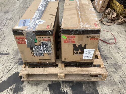 Lot of (2) WEN LL2156 21-Inch 1.6-Amp Variable Speed Parallel Arm Scroll Saw with Extra-Large Dual-Bevel Steel Table - Uninspected, Open Box  - Lot 574