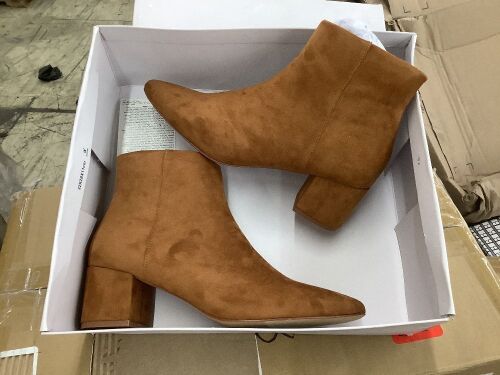 The Drop Women's Jessi Side-Zip Block-Heel Ankle Boot, Size 8  - Lot 495