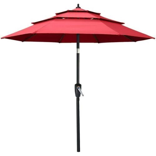 ABCCANOPY 11FT 3 Tiers Patio Umbrella  - Lot 498