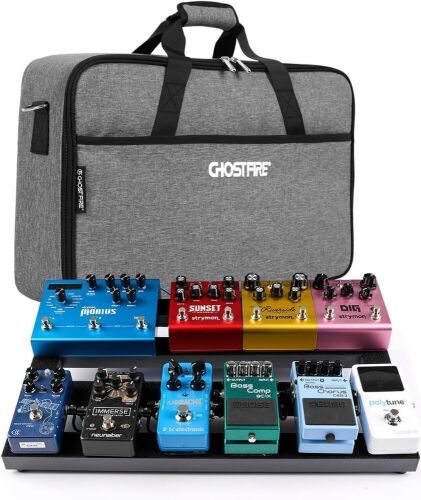 Ghost Fire Guitar Pedal Board with Carry Bag, 19.8" x 11.5"  - Lot 501