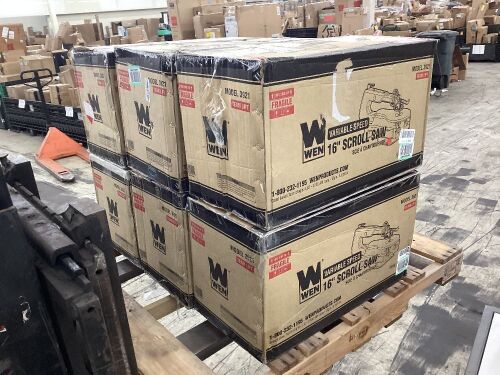Lot of (6) WEN 3921 16-inch Two-Direction Variable Speed Scroll Saw - Open Box, Uninspected - Lot 478