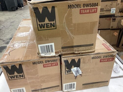Lot of (3) WEN Variable Speed 5-Amp Drywall Sander with 15-Foot Dust Hose - Open Box, Uninspected - Lot 469