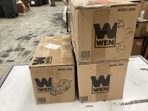 Lot of (3) WEN Electric Hand Planers - Open Box, Uninspected - Lot 480