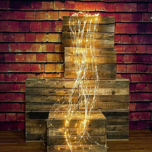 Lot of (5) SKYFIRE 2 Pack Solar Powered Twinkle Fairy Lights, 10 Strands 200 LEDs Waterproof - Lot 413