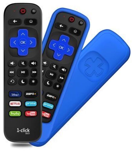 Lot of (10) 1-clicktech Remote for All Roku TV and Roku Boxes, Not for Roku Stick w/ Cover  - Lot 135