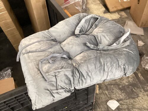 Grey Glider Rocking Chair Replacment Cushions, 5 Pcs - Lot 307