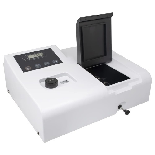 Digital Lab Spectrophotometer Visible Spectrophotometer LCD Display 350-1020nm Tungsten Lamp Lab Analytical Equipment 110V (Deliver Within 3-7 Days) - Lot 162
