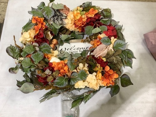 soomeir wreath fall hydrange 25 inch - Lot 437A