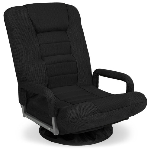Gaming Floor Chair w/ 360-Degree Swivel, Armrest, Adjustable Backrest 22.5"(L) x 22"(W) x 30"(H) - Lot 751