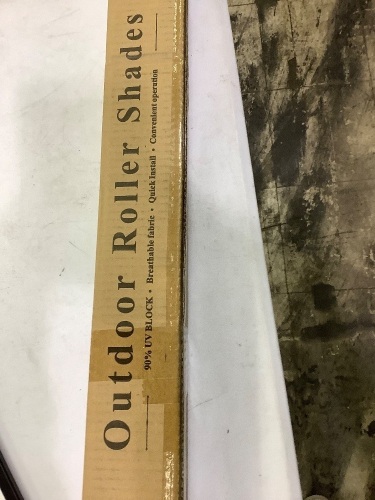 outdoor roller shades 6 X 8 mocha - Lot 271