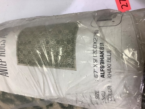 alf99hak69 6"7X9 khaki  rug - Lot 277