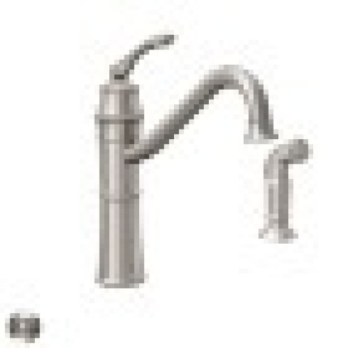 MoenWetherly High-Arc Kitchen Faucet with Side Spray - Lot 150