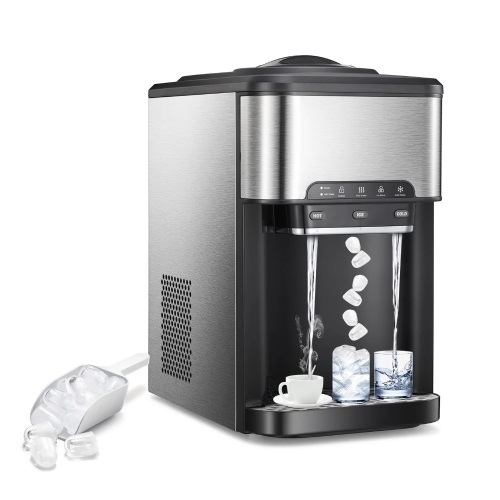 ANTARCTIC-STAR TOP LOADING WATER COOLER DISPENSER, HOT, COLD WATER & ICE BLOCK FREESTANDING WATER COOLER, HOLDS ON 3-5 GALLON BOTTLES WITH ICE MAKER - Lot 315