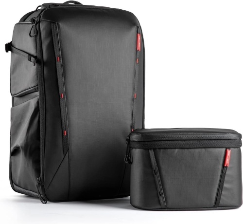 PGYTECH OneMo 2 35L-45L Camera Backpack with Shoulder Bag for 17" Laptop, Waterproof DSLR Backpack for Canon/Nikon/Sony, Drone Backpack for DJI Mini 3 Pro/Mavic 3/ FPV, Black  - Lot 233