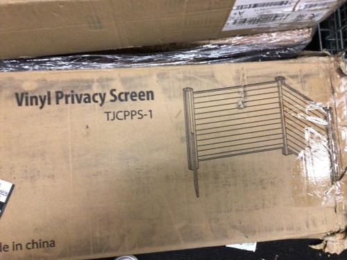White Vinyl Privacy Fence Panels for Outdoor Air Conditioner Cover Pool Pump AC Units, Appears New, Sold as is - Lot 16