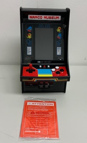 My Arcade Namco Museum Mini Player 10" Collectible Retro Arcade Machine 20 Games, Appears New, Missing Micro USB Charger, Works - Lot 41