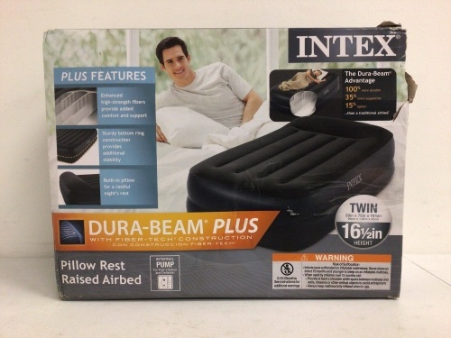Intex Inflatable Twin Mattress, E-Commerce Return, Sold as is - Lot 101