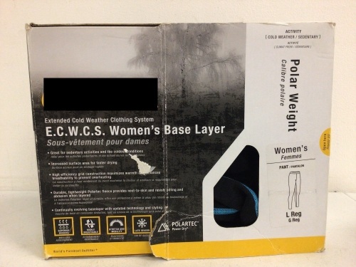 ECWCS Womens Base layer Pants, L, E-Commerce Return, Sold as is - Lot 226G