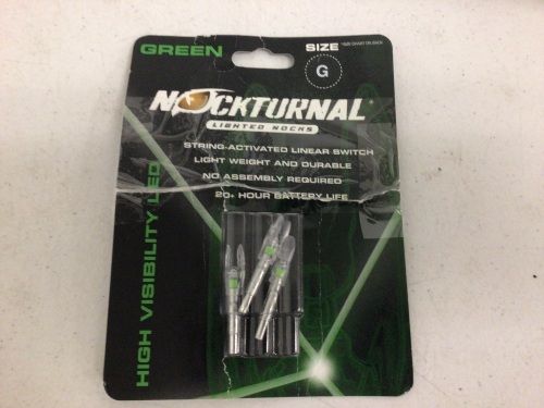 Nockturnal Green Lighted Nocks, E-Commerce Return, Sold as is - Lot 102