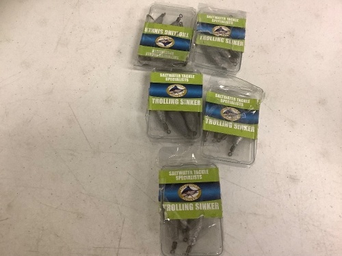 Lot of (5) Trolling Sinkers, E-Commerce Return, Sold as is - Lot 657
