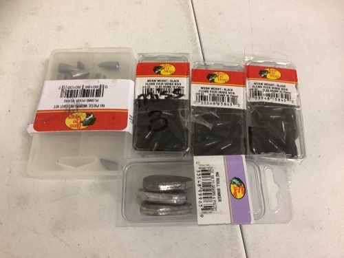 Lot of (5) Worm Weight and Sinker, E-Commerce Return, Sold as is - Lot 658