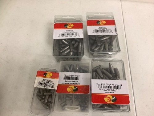 Lot of (5) Worm Weights, E-Commerce Return, Sold as is - Lot 667