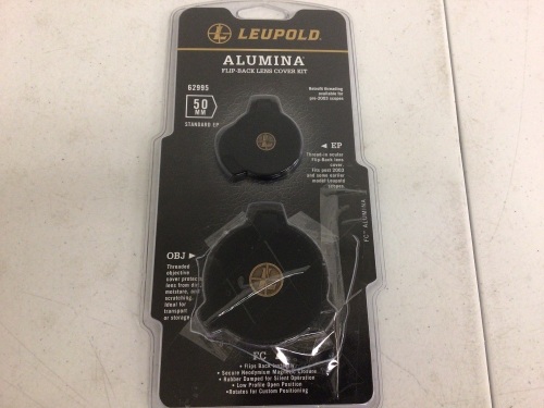 Leupold Alumina Flip Back Lens Cover Kit, E-Commerce Return, Sold as is - Lot 285