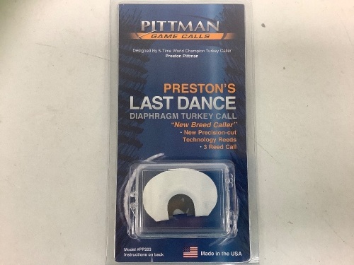 Prestons Last Dance Diaphragm Turkey Call, Appears New  - Lot 178G