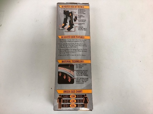 Action Heat Unisex Heated Cotton Socks, XXL, E-Comm Return - Lot 179G