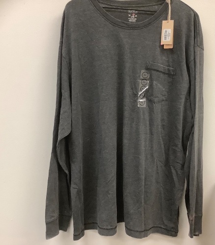 Red Head Mens Long Sleeve Pocket Tee, 2Xl, Appears New - Lot 215G