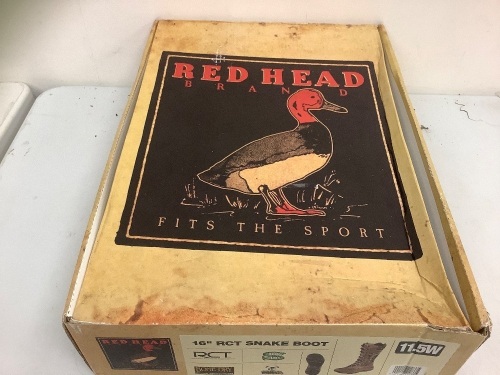 Red Head Snake Boot, 11.5W, Appears New - Lot 250G