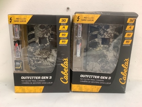 Lot of (2) Outfitter Gen 3 Trail Cams, E-Comm Return - Lot 272G