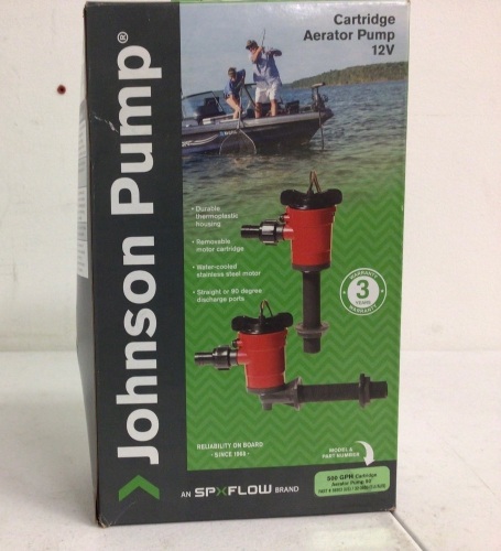 Johnson Pump Cartridge Aerator pump 12V, Appears New, Sold as is - Lot 290