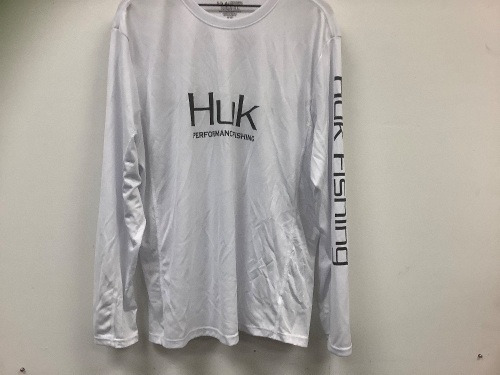 HUK Mens Long Sleeve, XL, E-Comm Return - Lot 330G