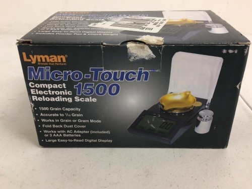 Lyman Micro-Touch 1500 Compact Electronic Reloading Scale, Appears New, Sold as is - Lot 337