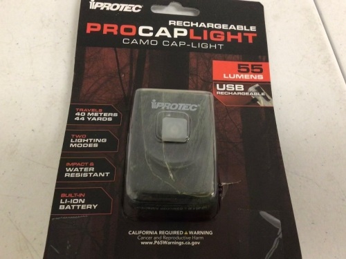 iProtec Rechargeable Cap Light, Works, E-Commerce Return, Sold as is - Lot 340