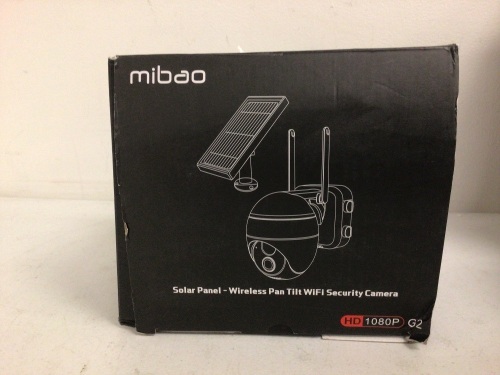 Solar Panel Security Camera, Appears new, Sold as is - Lot 521